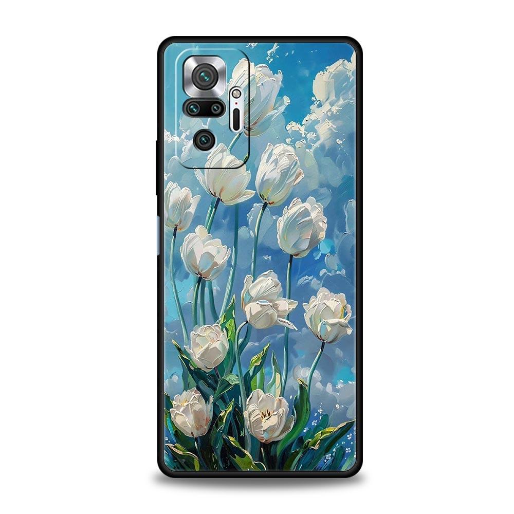 Garden Paint Art Vincent van Gogh Phone Case For Xiaomi Redmi Note 14 13 5G 10 11 12 Pro Plus 4G 14C 13C 12C 10C Black Cover