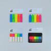 Transparent Sticky Note Strips: Fluorescent Color Arrows, Strong Adhesive, Reusable Index Stickers