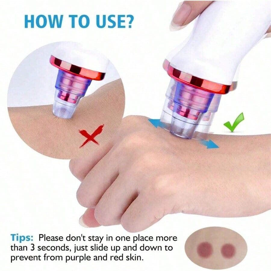Facial Blackhead Remover Vacuum Pore Adsorber Electric Pimple Blackhead Cleaner USB Rechargeable Water Cycle Face Cleaning Tool