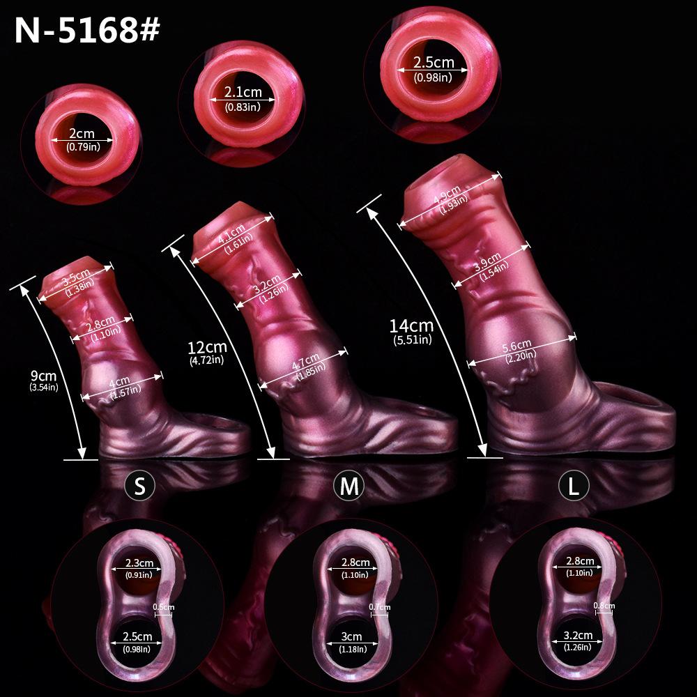 Silikonový návlek na penis Kondom Prodloužení Měkké Realistické Dildo Sexuální hračka pro dospělé pro Muže Ženy Pegging Strap On