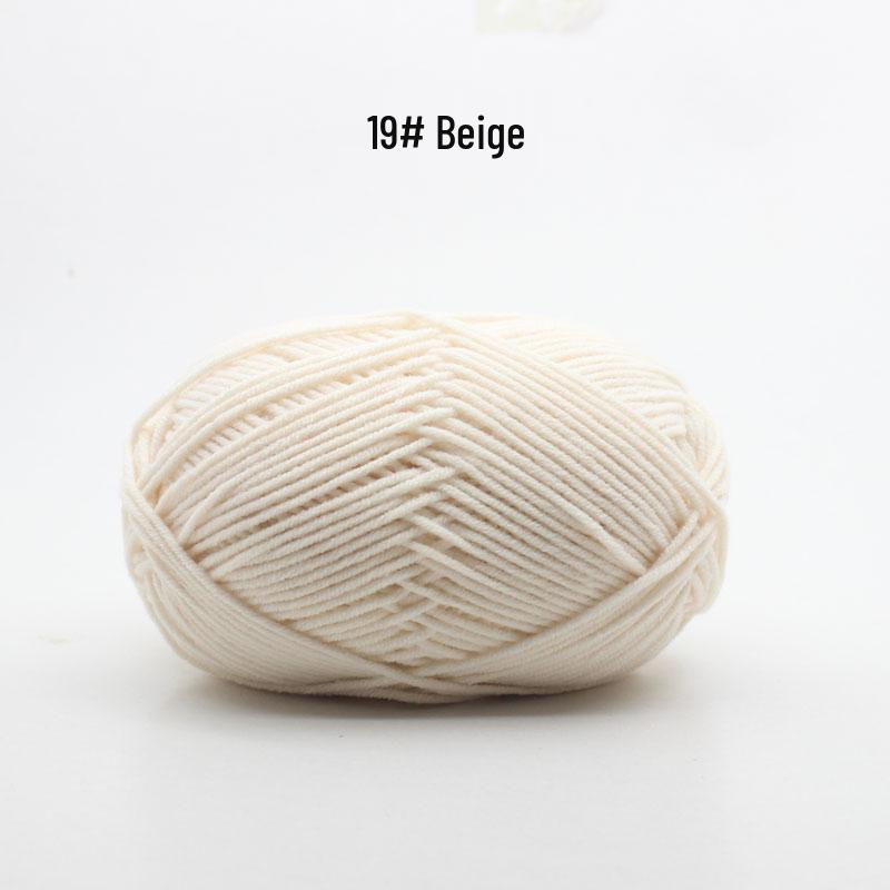Medium Thick Handmade Cotton Baby Yarn for Knitting, Crochet, and DIY Projects