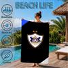 Qarabag Soccer Team Crest Design Beach Towel, Quick-drying, Easy to Care for, Suitable for Both Fitness and Beach Vacations,Sports Essential