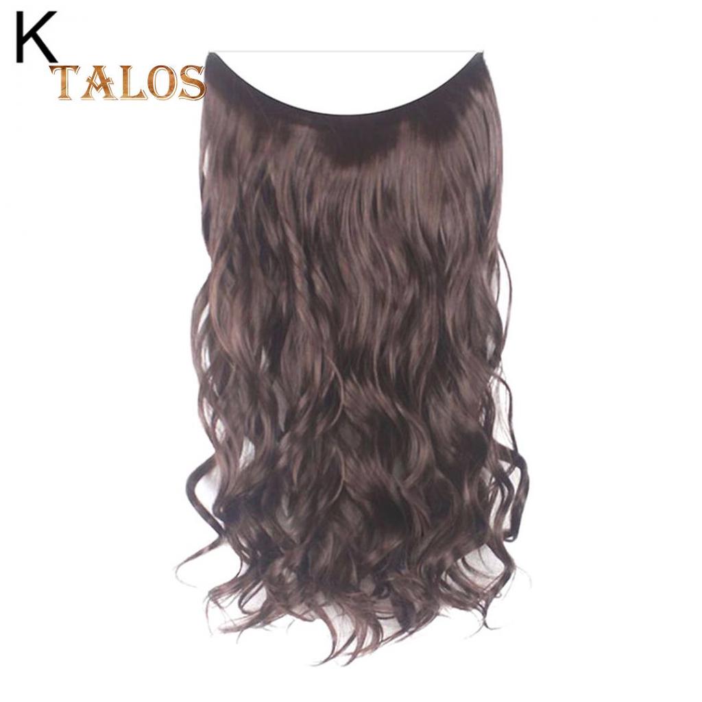 TBH Women Long Straight Curly Wig Full Head Hairpiece Clip Hair Extensions