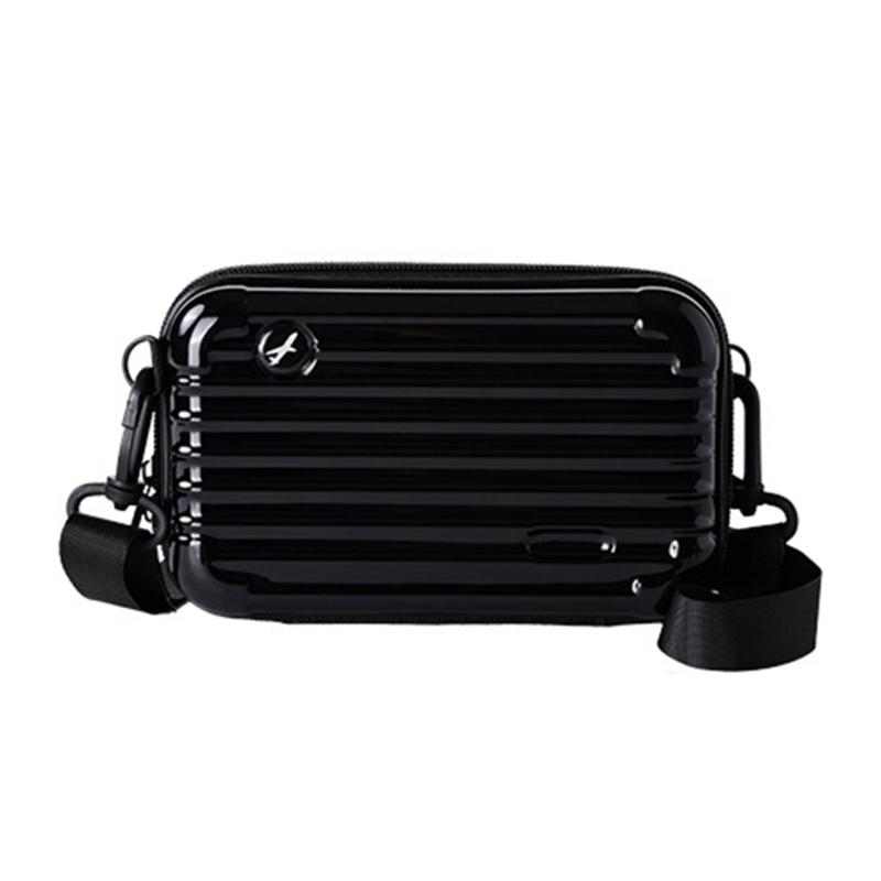 Многофункциональный дорожный органайзер для украшений Элегантный держатель для макияжа Стильный чехол для хранения часов, ожерелий, серег чёрный