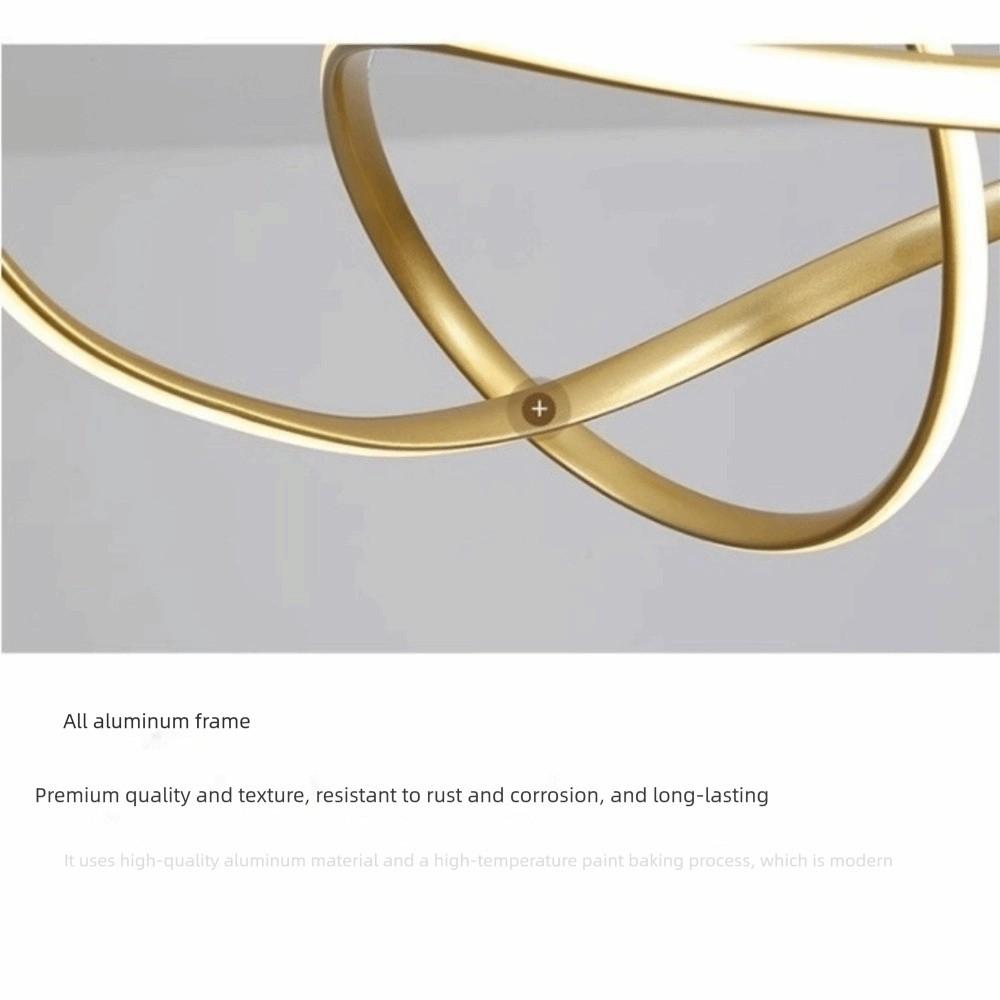 Aluminum LED Pendant Light Remote Dimming Lighting Home Luminaire Hanging Lamp  Hall Bedroom Hotel