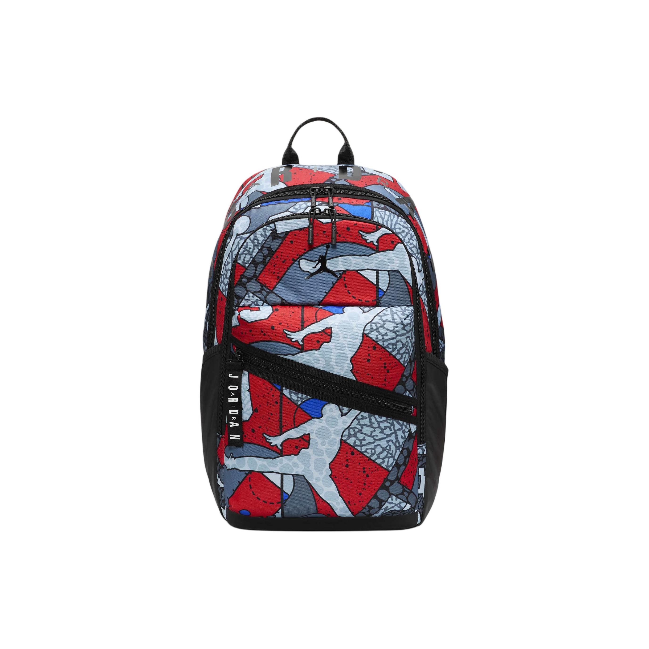 

Jordan Logo Zipper Closure Backpack Unisex Backpack Blue Red Black HJ3266-900 Blue & Red & Black