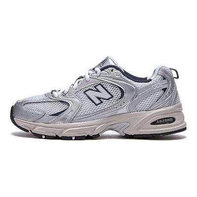 530 Steel Grey Unisex Sneakers Silver White Navy MR530KA