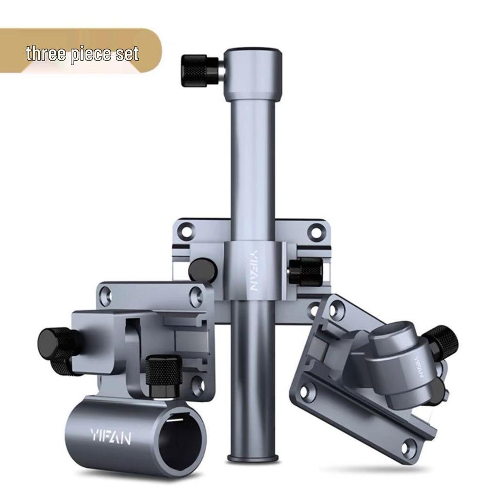 3-Piece Fishing Accessories Set: Aluminum Rod Pod Holder, Umbrella Holder, Fish Keeper, Bait Holder.
