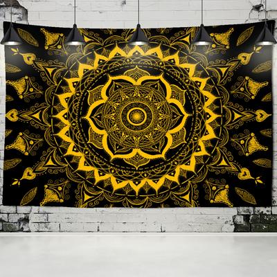 Arazzo Grande da Parete Grande Mandala Poliestere Hippie Arazzi Arazzo Bohemien Tappetino Yoga Tappeto Decorazione Dormitorio Universitario