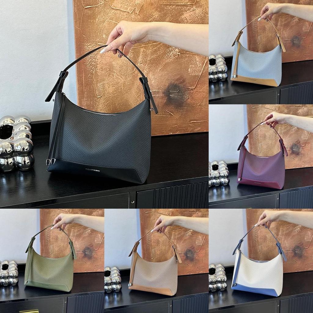 Splicing Color Handbag Bucket Single Shoulder Crossbody Bag Women Gift Fashion