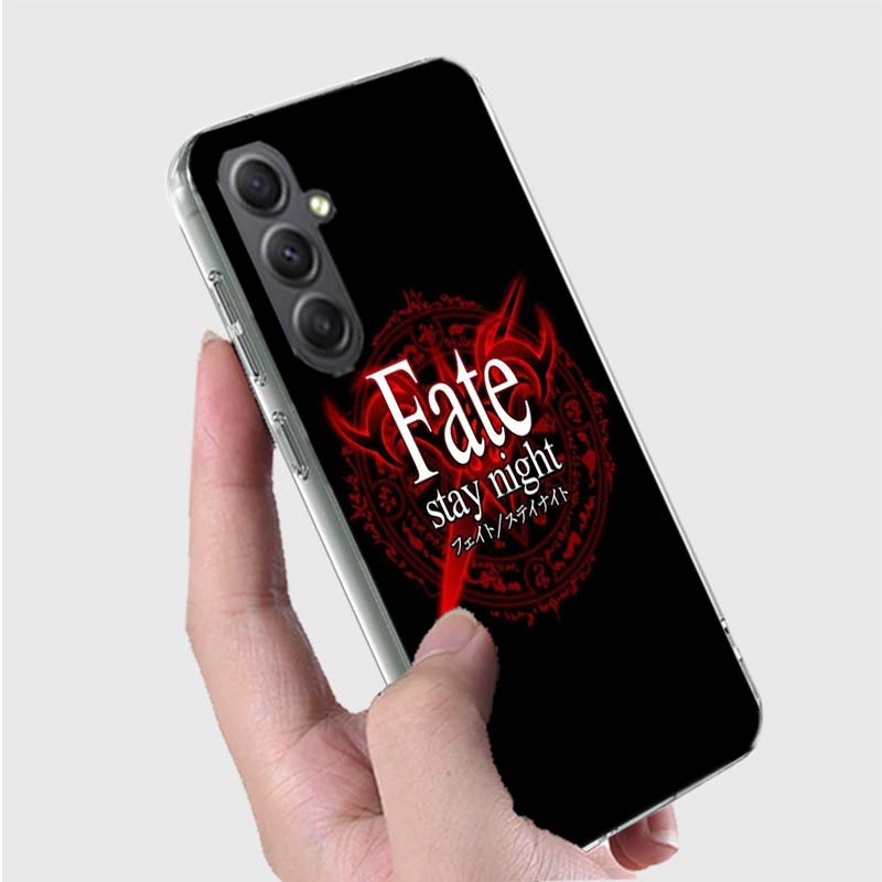 Bilibili F-Fate Stay Night Phone Case for Samsung A16 A26 A36 A56 A17 A37 A57 A07 A06 A02S A03 A04S A05S Galaxy Note 20 10 A50S