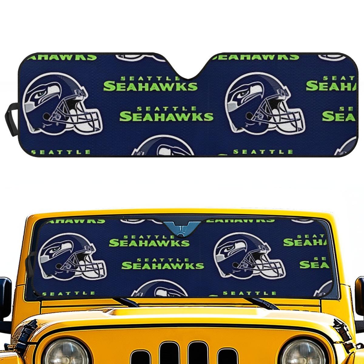 Seattle Seahawks 2026 Super Bowl Champs Car Sunshade with Team Logo