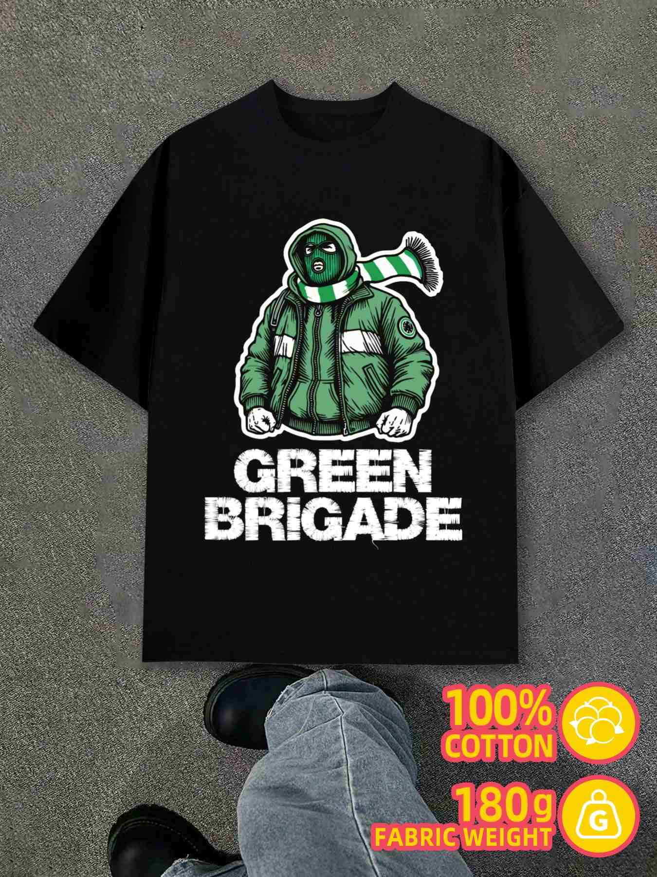 T-Shirt Y2K Brigade Black Regular Fit 3XL
