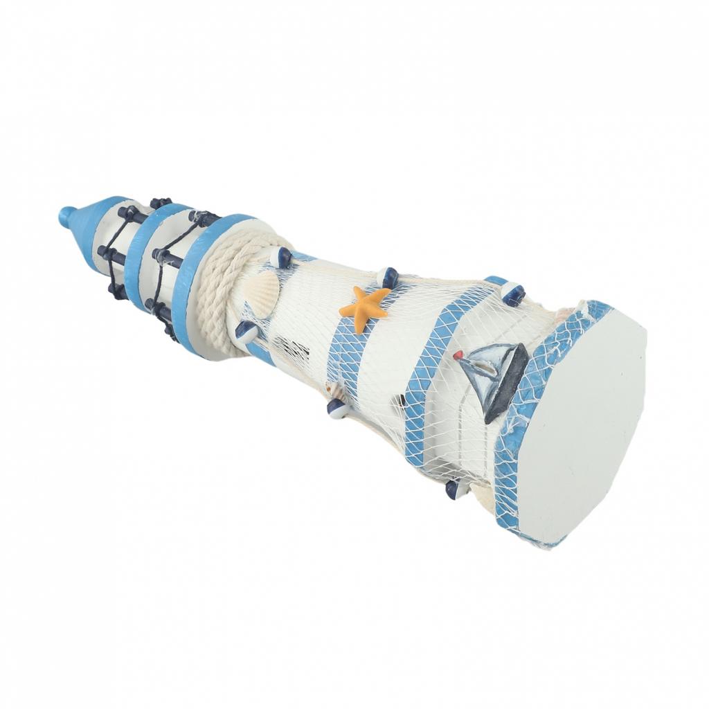 Küstenstil Holzornament Einzigartiges Leuchtturm-Design Handgefertigte Heimdekoration