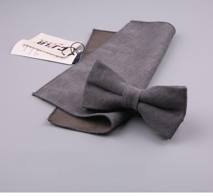 Cotton Bow Tie Set For Men Women Elegant Formal Accessories Gift For Adults