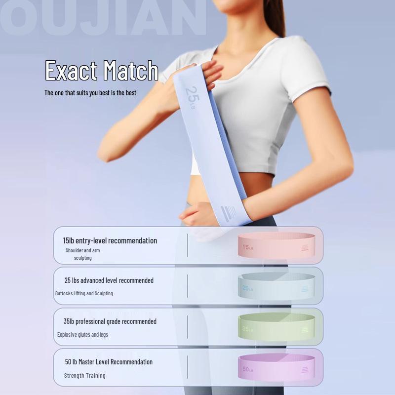 Women's Elastic Yoga Resistance Band for Hip and Strength Training