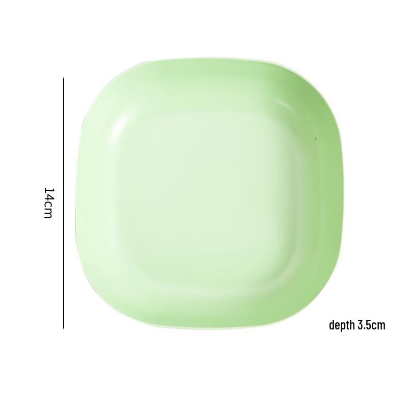 Zhi Shi Macaron Wheat Straw Desktop Storage Tray