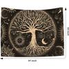 VIKAMA Sun Moon And Stars Tree Of Life Tapestry Ambient GalaxyStyle Wall Decoration Living Room And Bedroom Decorative Hanging
