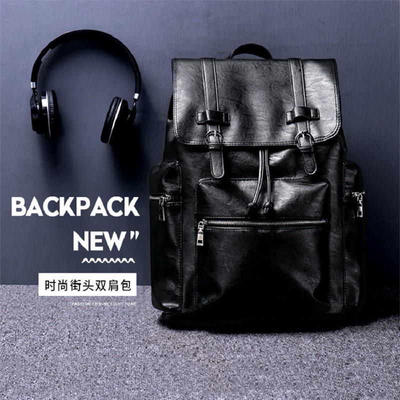 2026 New PU Leather Men's Backpack Fashi And Casual Backpack Travel Commuting Men Business Trip Computer Backpack