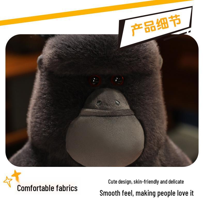 Anime King Kong Gorilla Plush Toy - Creative Children's Stuffed Animal Pillow and Funny Ragdoll Doll