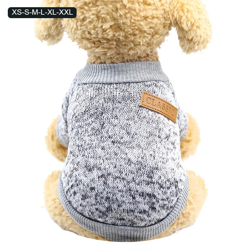 Sweat-shirt Chaud Classique Pour Animaux De Compagnie  Vêtements Pour Chiots Et Chatons Manteau Pour Petits Chiens Dog Sweaters