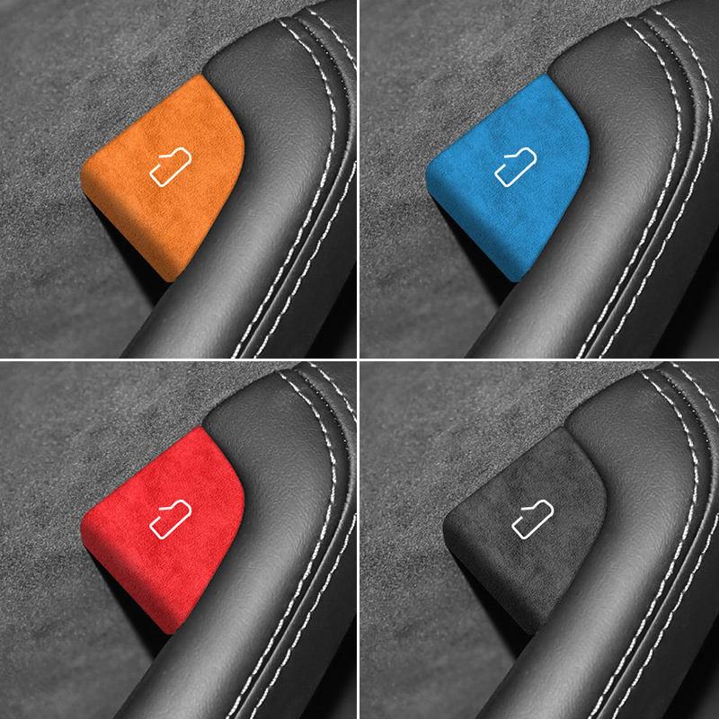 Xiaomi For Tesla Model 3 Model Y Car Open Door Button Stickers Armrest Window Lift Button Switch Frame Stickers Interior Accessories