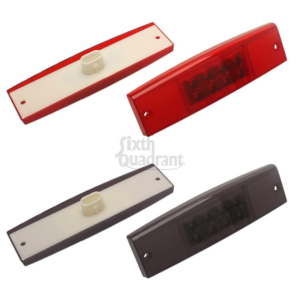 1 Pair UTV ATV Rear Brake Lamp LED Tail Light Smoke For Polaris Ranger 400 500 570 800 EFI Midsize Accessories Replace #2411450