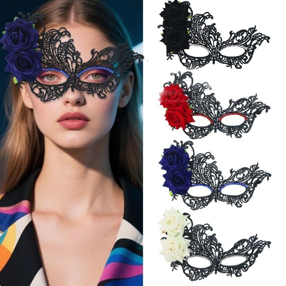 Seductive Style Masquerade Mask Cosplay Half-Face Lace Mask Party Occasion
