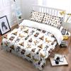 Cartoon Foxes with Tribal Design Bedding Set for Kids Luxury Gift 3pcs Digital Print Comforter Set Soft Comfortable Breathable