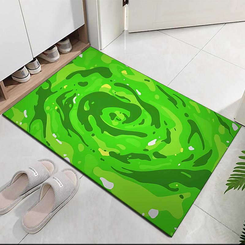Rick and Morty Printed Carpet, for Office Chair Living Room Bedroom Kitchen Room Decor Gifts.