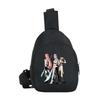 Borsello petto stampato Anime Cartoon K-Pop Demon Hunters Kawaii per Ragazzo Ragazza Borsa a spalla Studente Borsa a tracolla portatile Borsa petto di Natale Regalo per bambino