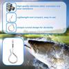 Quick Change Lure Clip for Hook Lures Fly Fishing Snap Stainless Fishing Connector Lure Change Clip