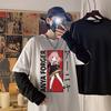2023 Hot Japanese Anime Spy X Family T shirt Kawaii Girl Cartoon Anya Forger For Women Summer Unisex Long Sleeve Striped T-shirt