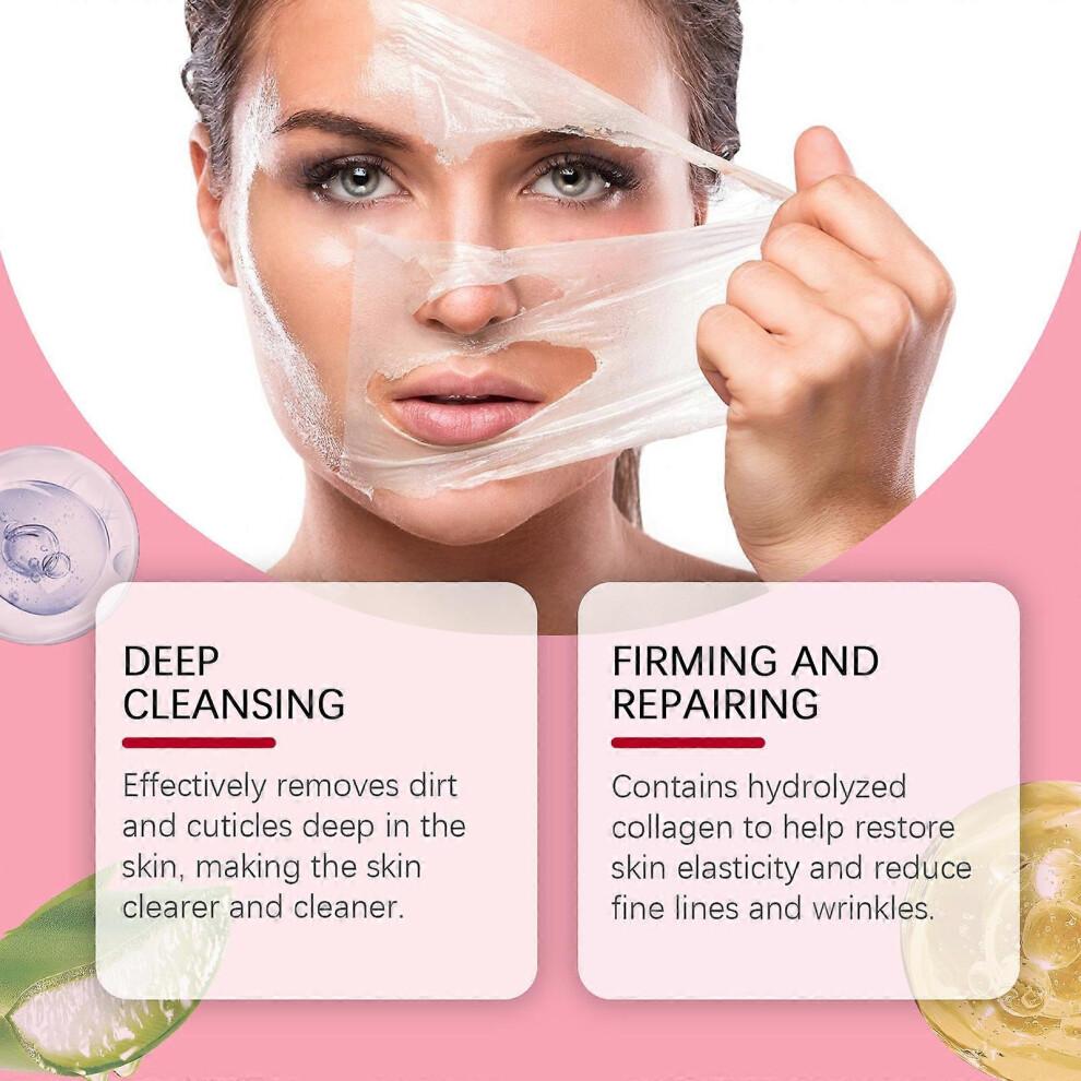 3PCS Collagen Fit Peel-off Mask, Collagen Night Wrapping Mask, Collagen Wrap Mask to Peel Off Overnight, Real Collagen Fit Mask