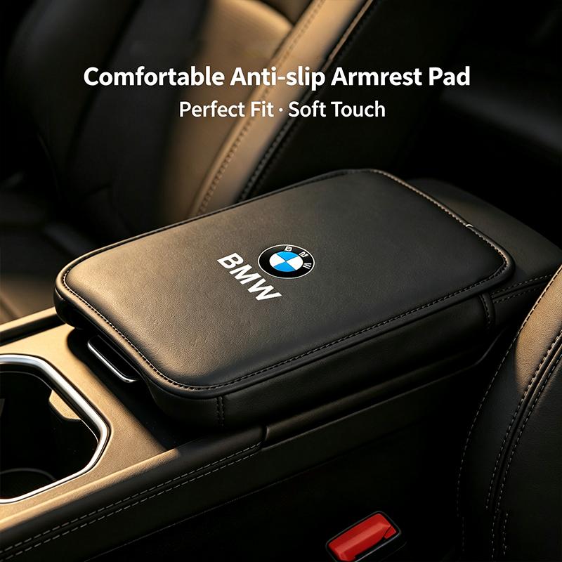 BMW Car Armrest Pad Center Console Arm Rest Box Cover Protective Mat For Performance F30 F40 F10 E90 F20 E46 E60 E70 E39 E36 E87 HOPDJ1
