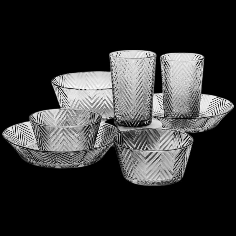 PHMI Qianye Yili Glass Tableware 7-Piece Set