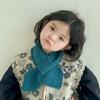 Kids Winter Warm Scarves Children Girl Woolen Knit Short Cross Neck Covers Snood Solid Color Outdoor Windproof Neckerchief