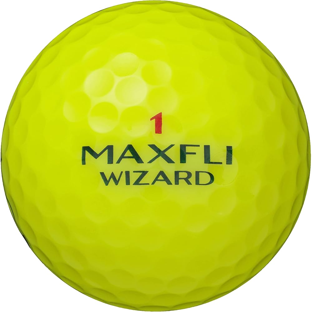 Dunlop Maxfli Wizard Golf Balls 2021 Model Yellow 24 Pack