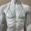 Bikini Catena Reggiseno Staffa Petto Catena Reggiseno Collana Catena Corpo Sexy Strass Gioielli Corpo Reggiseni Collana Catena Petto Reggiseno