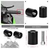 Motorcycle Handlebar Grips MTB Bar Ends Plugs for Kawasaki Z800 Z1000 Z900 Z750 Z650 Z300 (Black)