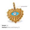 Cross-border Rhinestone Evil Eye Stainless Steel Pendant & Keychain Bracelet Collection