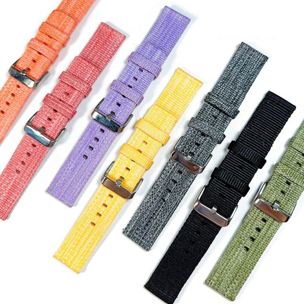 

Replacement Nylon Canvas Loop Strap Nylon Canvas Watchband Bracelet Elegant Watch Band
