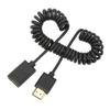 HD Multimedia Interface Male to Female Coil Cable 2K 4K 60HZ 1.8M Spring Wire HD TV Computer Notebook Display Projector