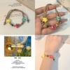 Delicate Star-beaded Bracelet For Women In Pastel Dopamine Colors For Travel