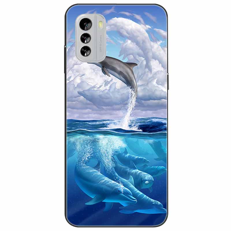 For Nokia G21 Case G11 Capa Silicone Cool Cats Tiger TPU Bumper Protector Soft Black Covers for Nokia G 11 NokiaG21 G 21 Fashion