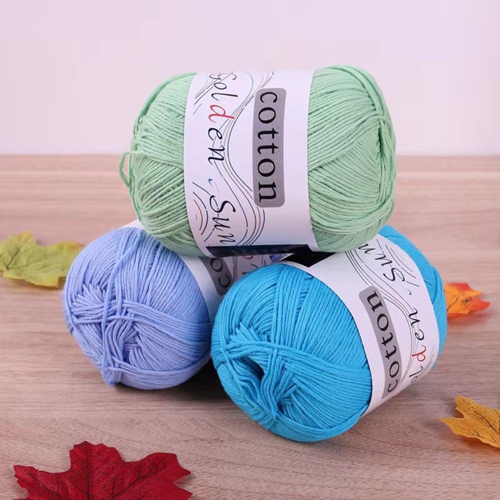 Anti-Pilling Cotton Yarn Medium-Thin Crochet Yarn Premium Hand Knitting Yarn  Crocheting Hats