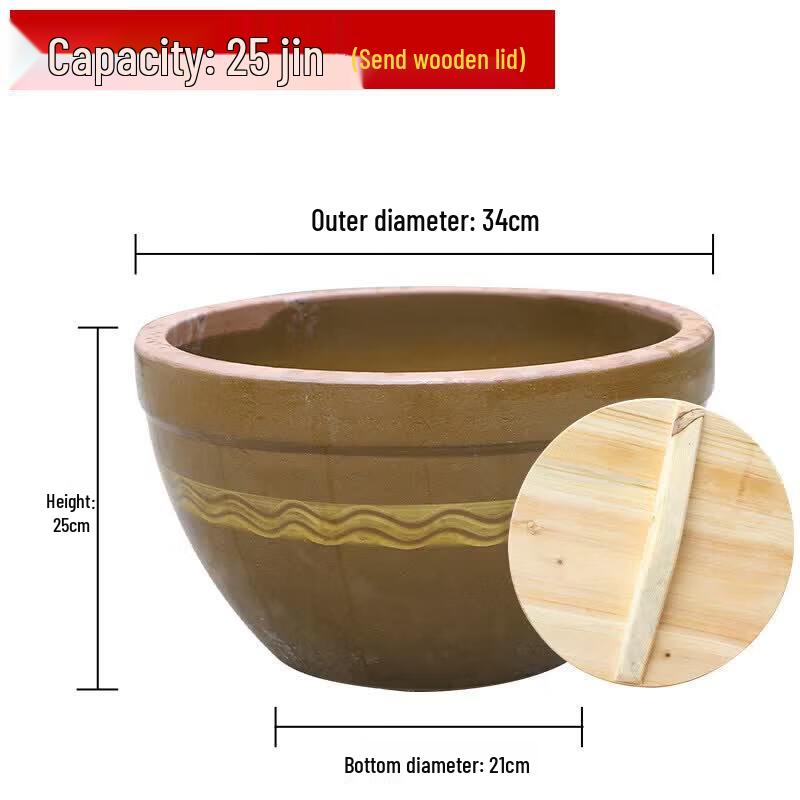 Traditional Ceramic Fermentation Jar