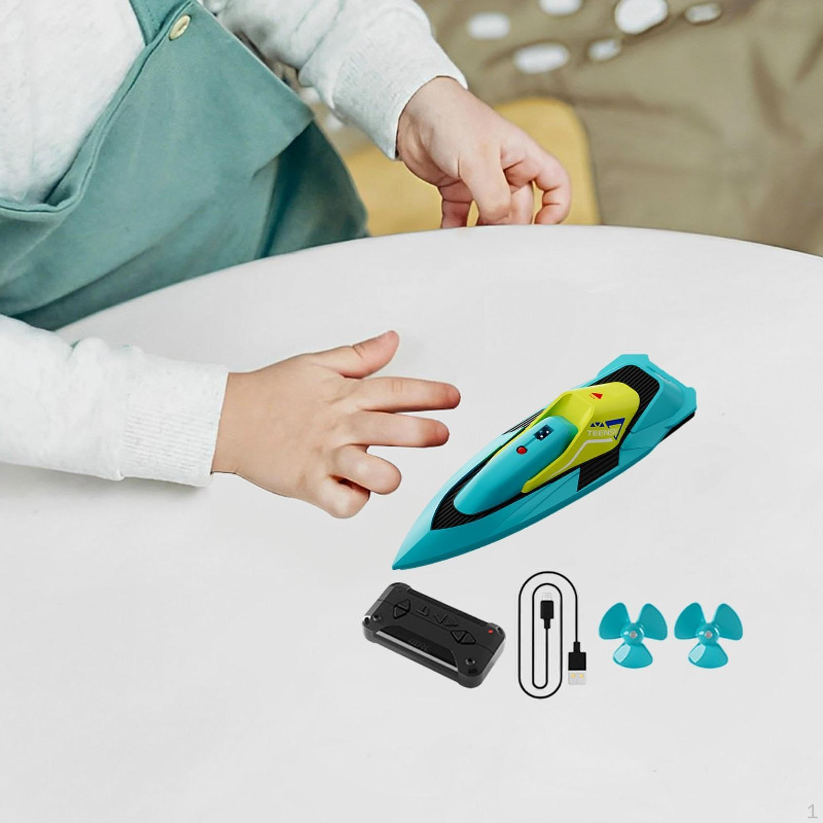 

Лодка с дистанционным управлением Мини RC подводная лодка игрушка Открытый легкий левый поворот направо скоростной катер