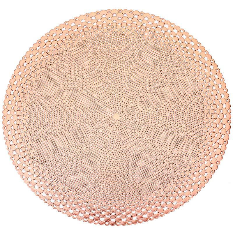 PVC Western-Style Placemat Hollow Heat Proof Mat Dining Table Cushion Coaster Placemat Hotel Restaurant Table Cloth Placemat
