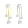 S925 Silver Pearl Long Tassel Earrings | Korean Fashion Temperament | Anti-lost Simple Thread Design